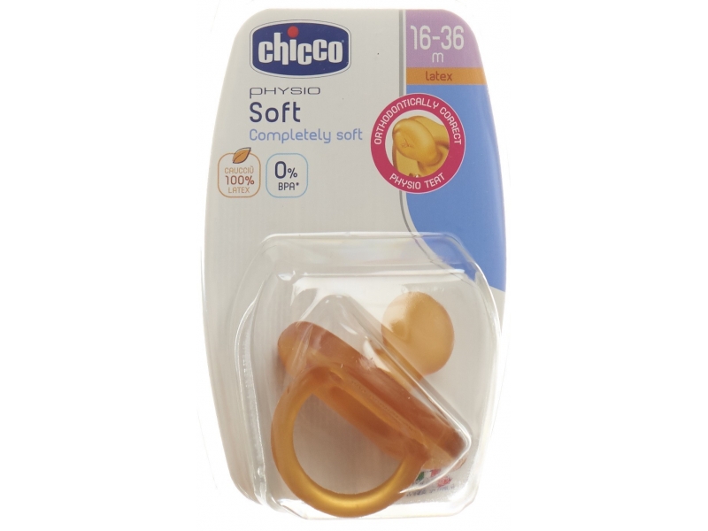 Chicco sucette physiologique caoutchouc gommotto 16-32m maxi