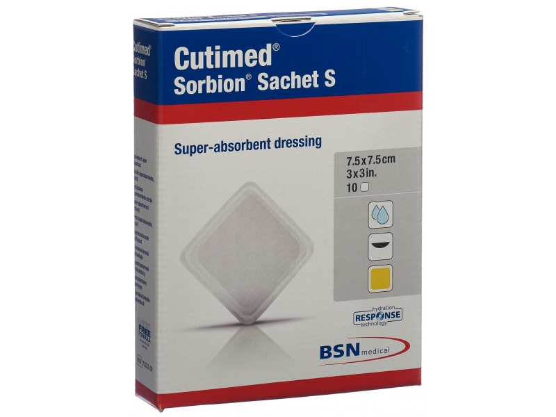 Cutimed Sorbion Sachet S 7.5x7.5cm 10 pce