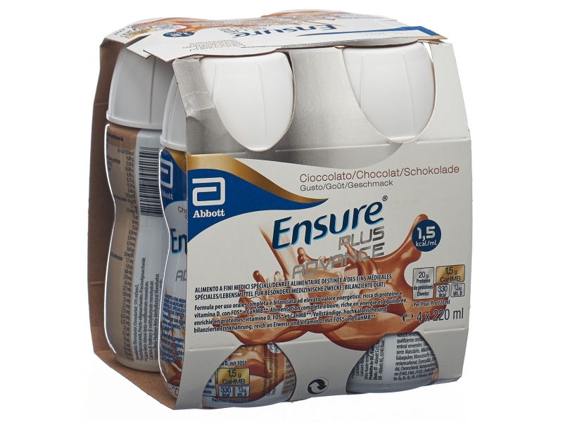 Ensure Plus Advance chocolat 4 x 220 ml