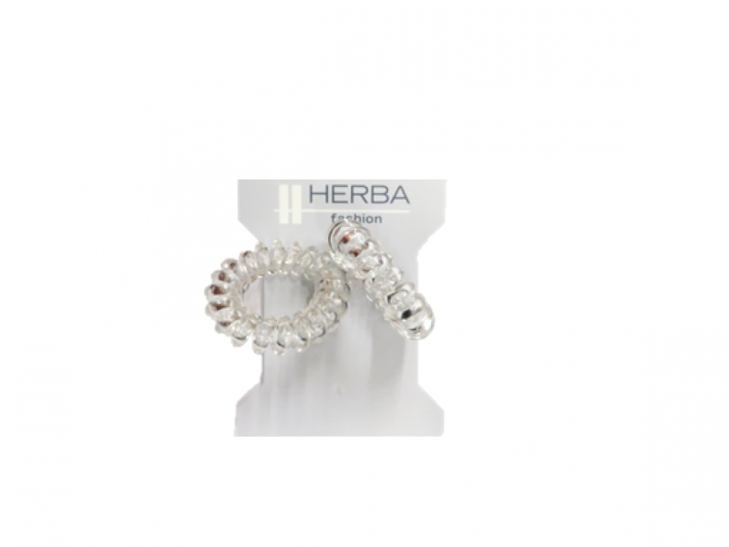Herba Sport Haarbinder Ø3.8cm transparent 2 Stk