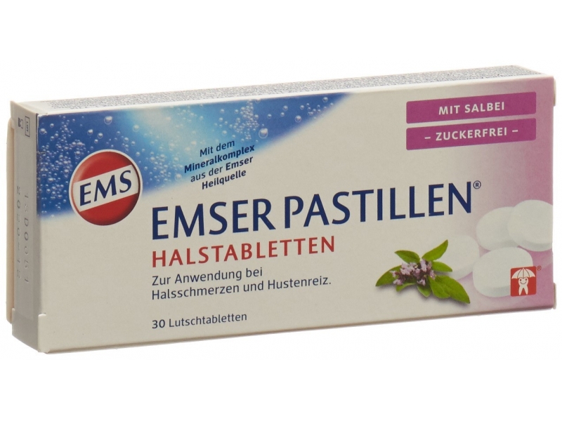 Emser Pastillen zuckerfrei mit Salbei 30 Stk