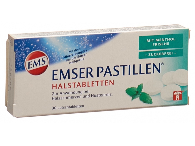 Emser Pastillen zuckerfrei mit Mentholfrische 30 Stk