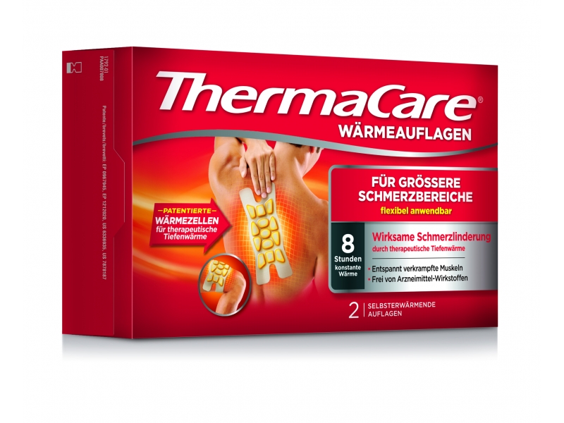 ThermaCare grands secteurs de la douleur 2 pce