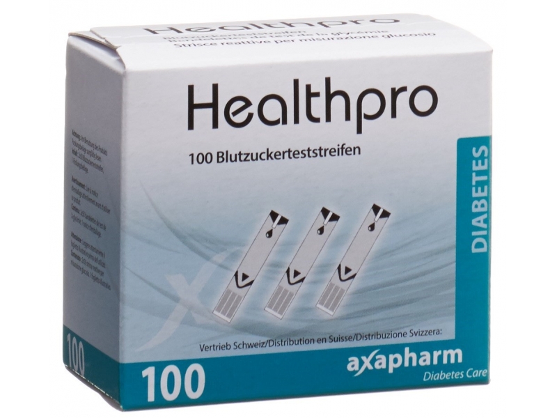 Healthpro Axapharm bandelettes de glycémie 100 pce