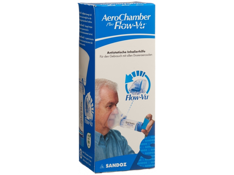 AeroChamber PLUS Flow-Vu grand masque bleu
