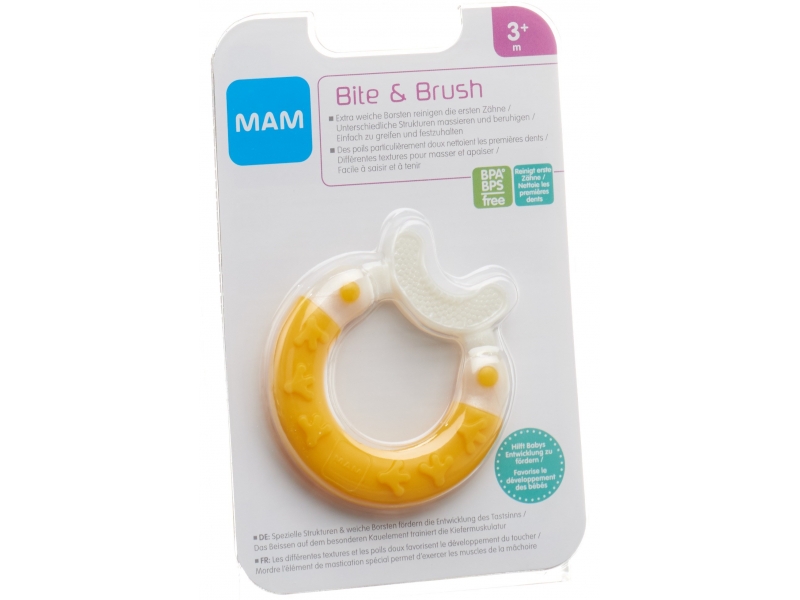 MAM Bite & Brush anneau de dentition 3+ mois