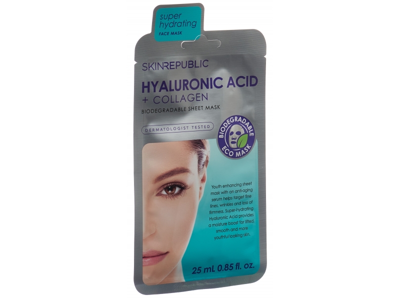 skin republic Hyaluronic Acid + Collagen Face Mask 25 ml