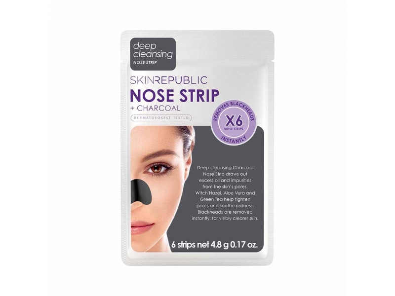 skin republic Charcoal Nose Strips Btl 6 Paar