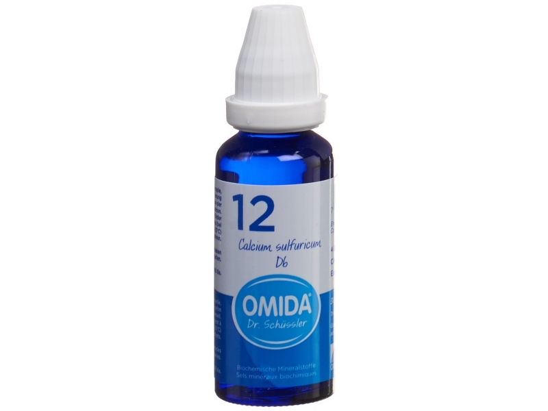 Omida Schüssler Nr12 Calcium sulfuricum Dil D 6 Fl 30 ml