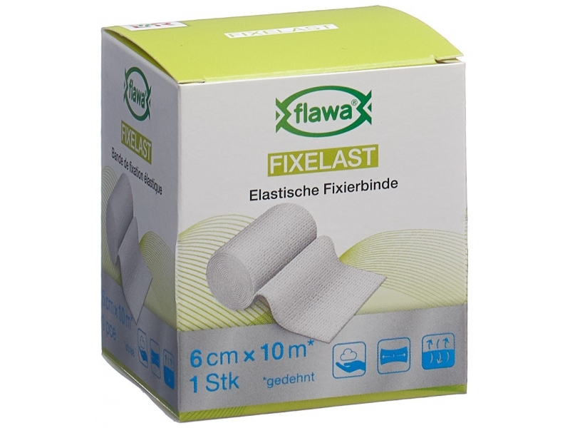 Flawa Fixelast bande de gaze 6cmx10m