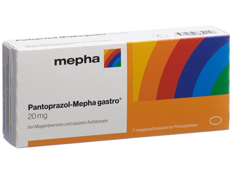 Pantoprazol-Mepha gastro cpr pell 20 mg 7 pce