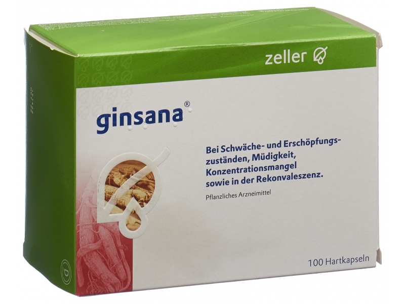 Ginsana capsules dures 100 pce