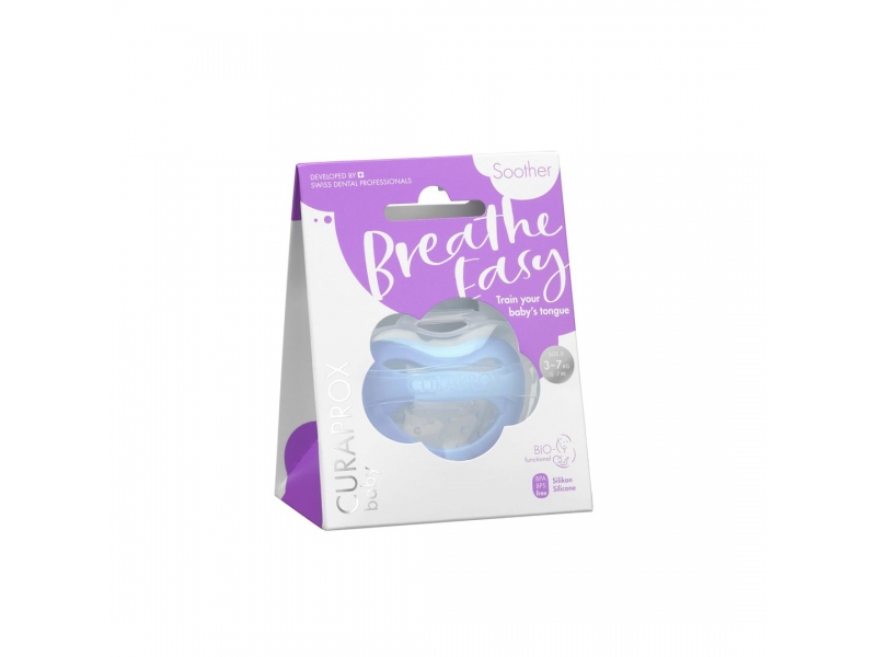 Curaprox baby Schnuller Gr0 hellblau single