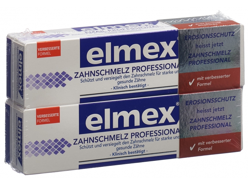 elmex PROFESSIONAL Opti-émail dentifrice Duo 2 tb 75 ml