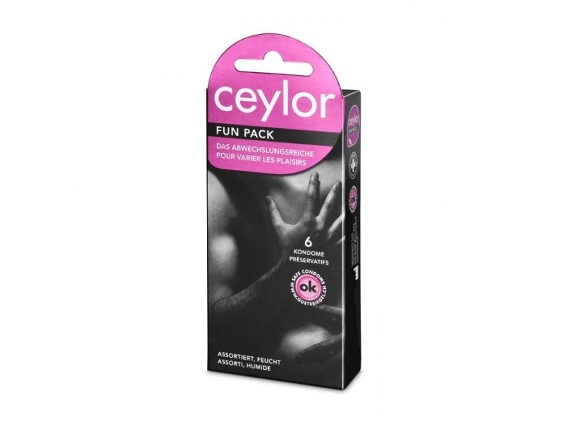Ceylor Fun Pack préservatif avec réservoir 6 pce