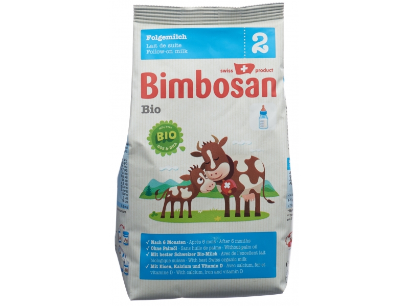 Bimbosan Bio 2 lait de suite recharge 400 g