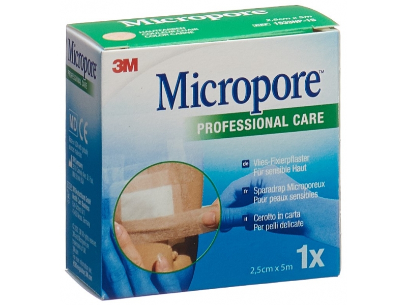 3M Micropore Vlies sparadrap sans dispenser 25mmx5m chair refill