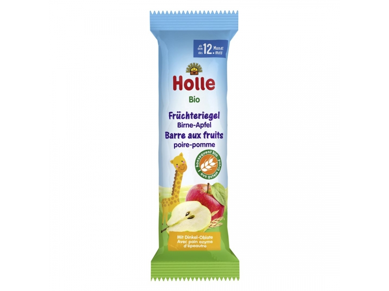 Holle barre aux fruits pomme poire bio 25 g