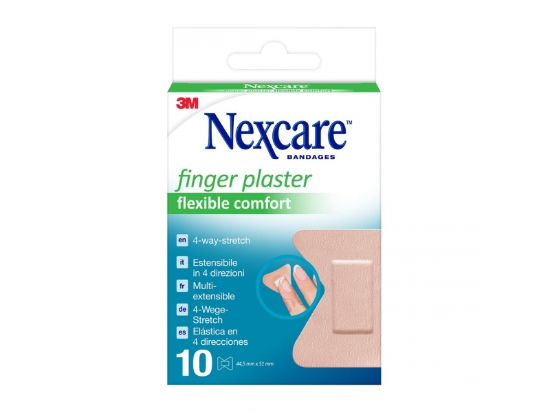 3M Nexcare Fingerpflaster Flexible Comfort 4.45x5.1cm 10 Stk