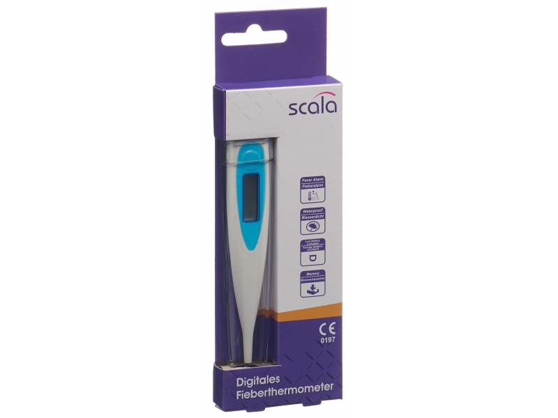 scala Digital Thermometer SC 17 basic blau