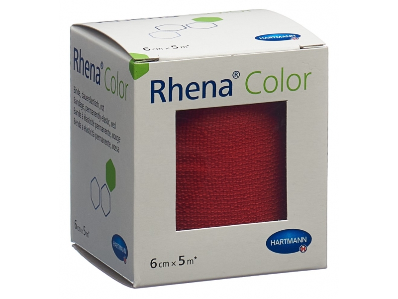Rhena Color Elastische Binden 6cmx5m rot