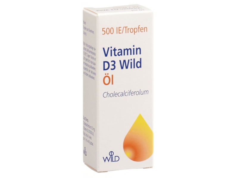 Vitamin D3 Wild Öl 500 IE/Tropfen 10 ml