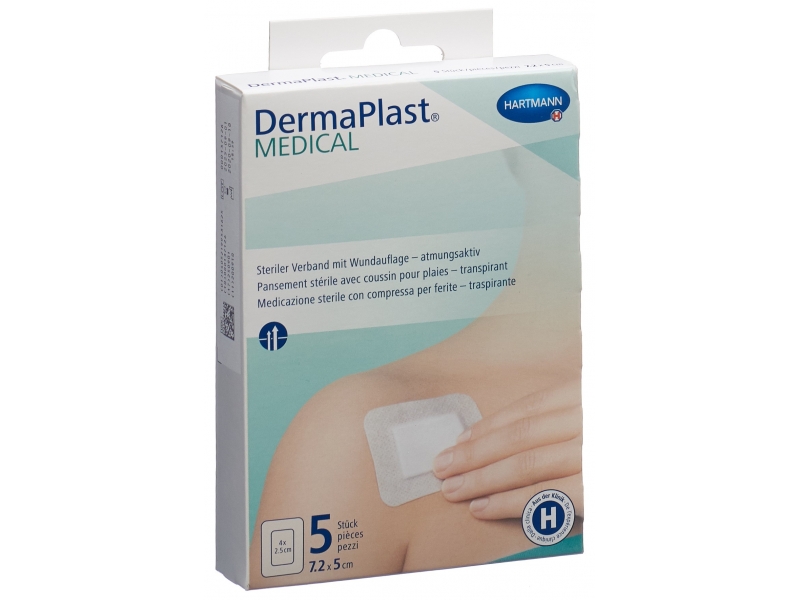 DermaPlast Medical pansement non-tissé 7.2x5cm 5 pce