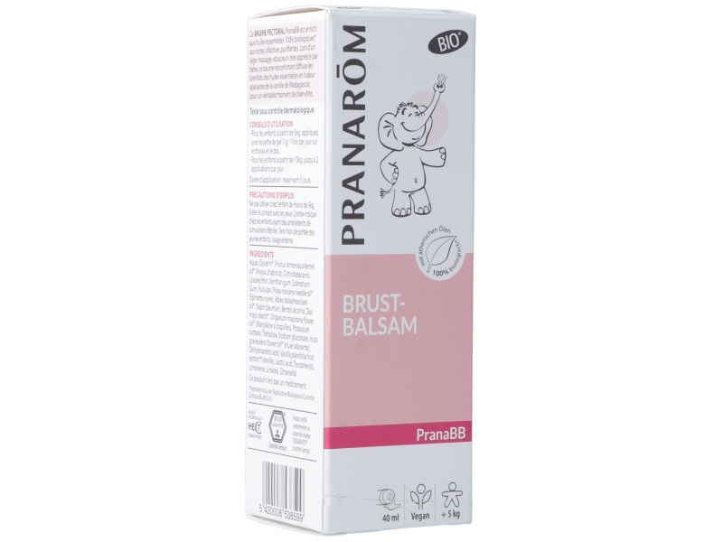 PRANAROM PranaBB Baume pectoral bio eco tb 40 ml