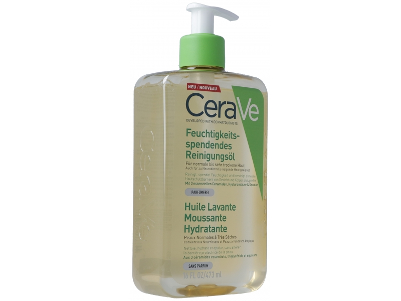 CeraVe Huile lavante hydratante moussante dist 473 ml