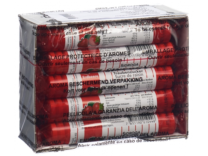 Sinergy sucre de raisin fraise 15 x 40 g