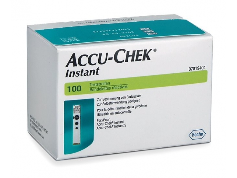 ACCU-CHEK INSTANT bandelettes bte 100 pce