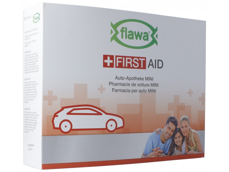 Flawa pharmacie pour la voiture mini bag rouge