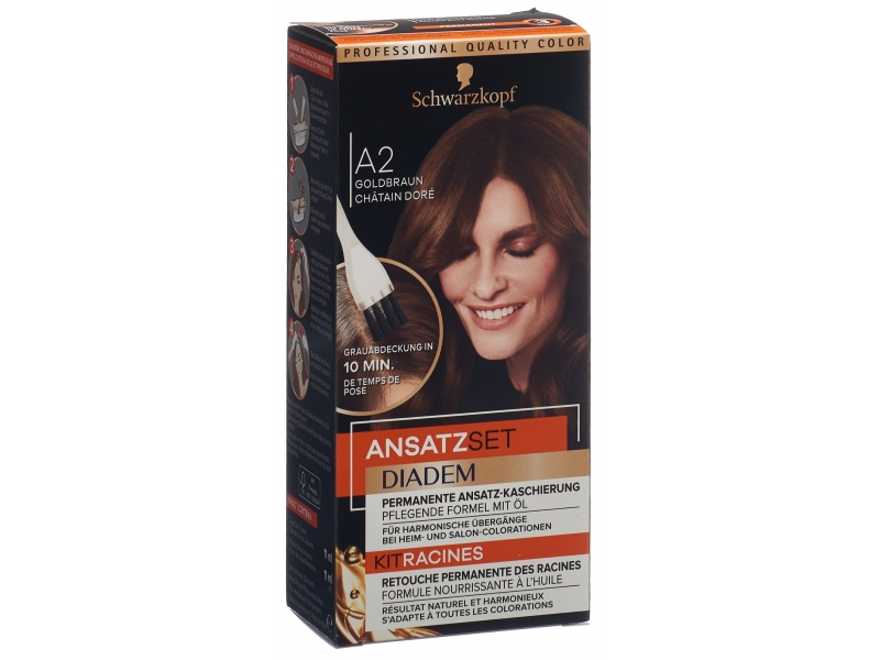 Schwarzkopf Kit Racines A2 châtain doré