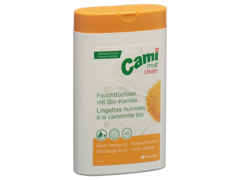 cami moll clean Feuchttücher neue Formel Box 40 Stk