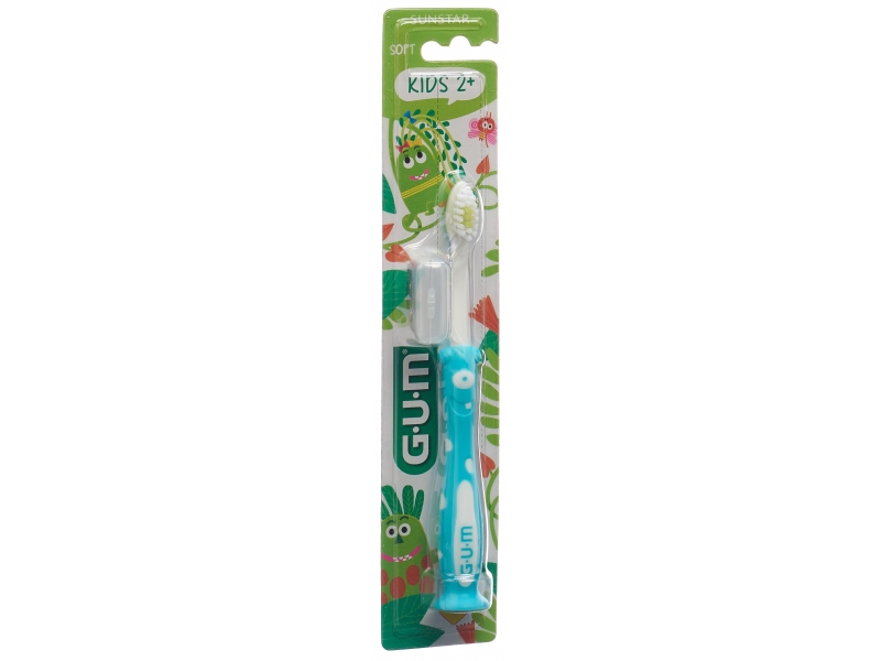 GUM Kids brosse à dents 2-6 ans turquoise
