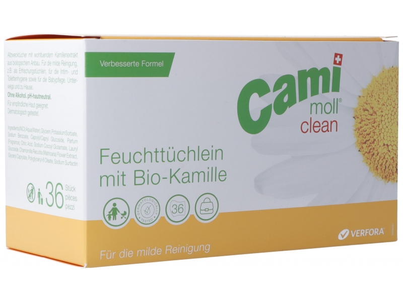 cami moll clean serviettes humides nouvelle formule sach 36 pce