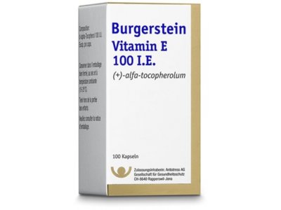 Burgerstein Vitamin E caps 100 UI bte 100 pce