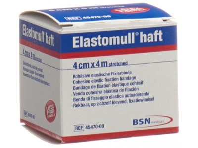 Elastomull Haft bande gaze 4mx4cm blanc rouleau