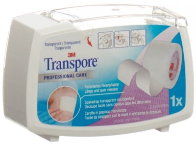 3M Transpore sparadrap 5mx25mm