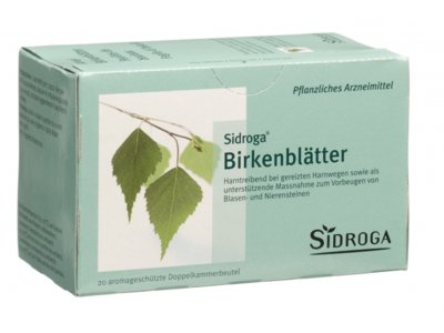 Sidroga feuilles de bouleau 20 sach 1.5 g