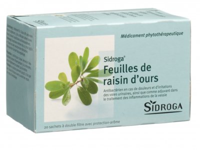 Sidroga feuilles de raisin d'ours 20 sach 2 g