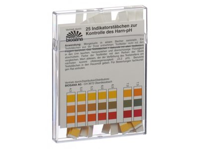 Biosana bâtonnets indicateur pH 4.5-9.25 25 pce