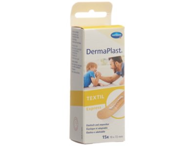 DERMAPLAST TEXTIL Express strips 19x72mm 15 pce