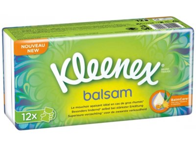 Kleenex Balsam mouchoirs en papier 12 x 9 pce