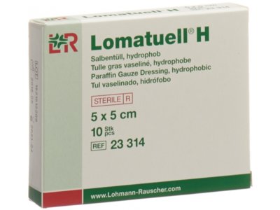 Lomatuell H tulle grasse vaseliné 5x5cm stérile 10 pce