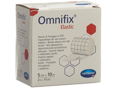 OMNIFIX adhésif non tissé 5cmx10m élast blanc