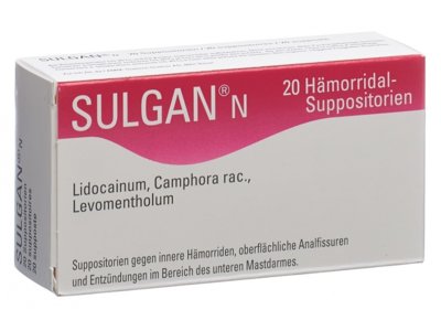 Sulgan-N supp 20 pce