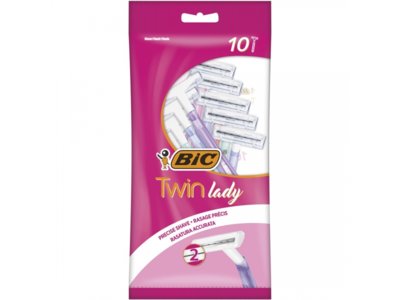 BiC Twin Lady rasoir 2-lames pour femmes couleurs pastels assorties 10 pce