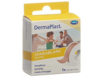 Dermaplast sparablanc textil 2.5cmx5m chair