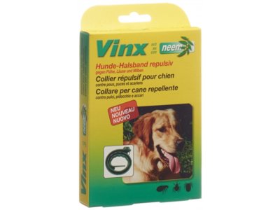 Vinx colliers aux herbes neem 75cm chien vert